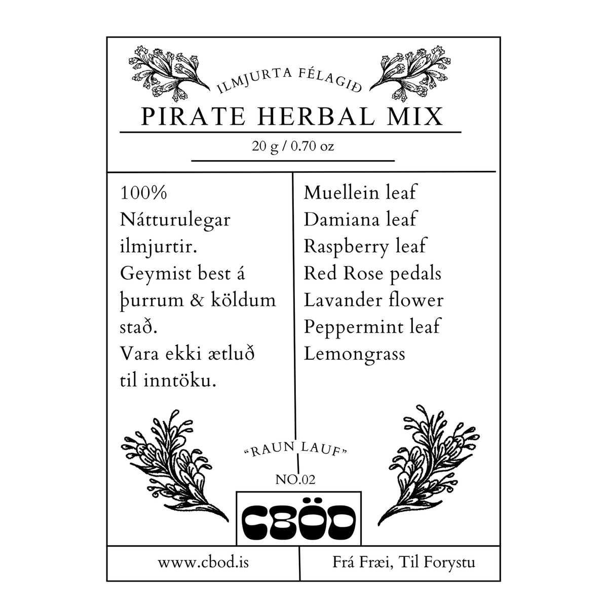 CBöD Pirate Jurtablanda  — Heildsala